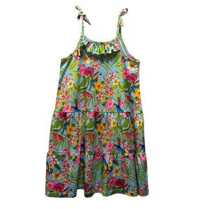 Tommy Bahama Girls Tropical Print Tiered Sundress Size 6